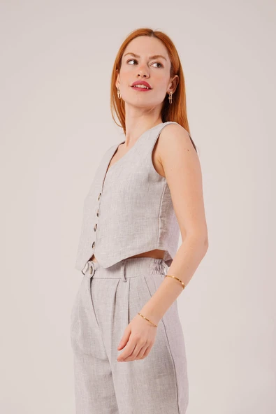 Kırçıllı Desen Gri Takım - Resim 2