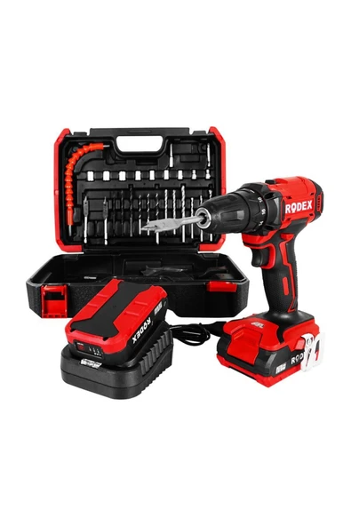 Rodex Rdx3375a Akülü Matkap 17 Parça Aksesuar
