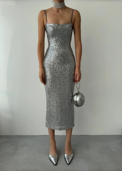 Woxo İp Askılı Elbise - Resim 2