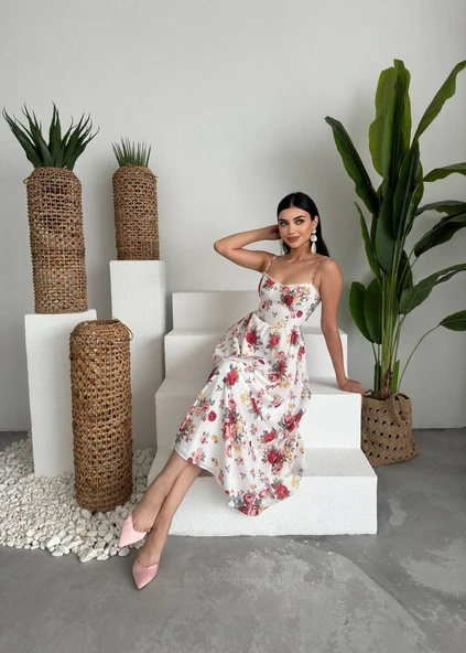 Venota Midi Elbise - Resim 3