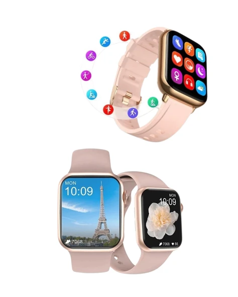 Titreşimli Bildirimli Akıllı Saat – Nabız, GPS, Spor Modları, Telefon Eşleştirme Özellikli - 4