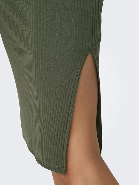 Only 15233600 Kadın Etek - Haki - Resim 5