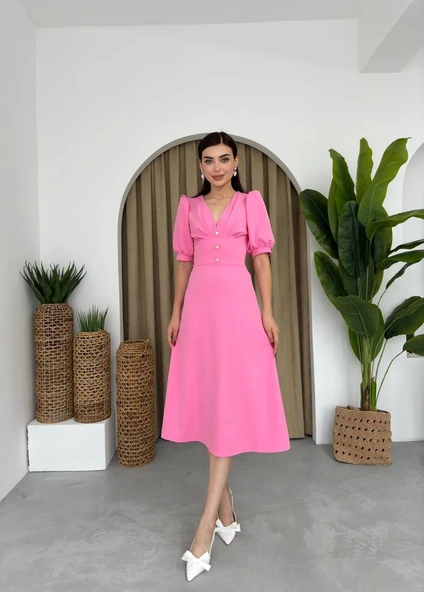 Linda Midi Elbise - Resim 6