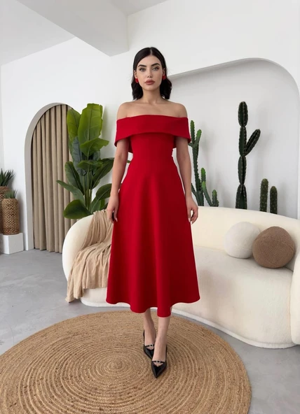 Mariana Midi Elbise - Resim 5