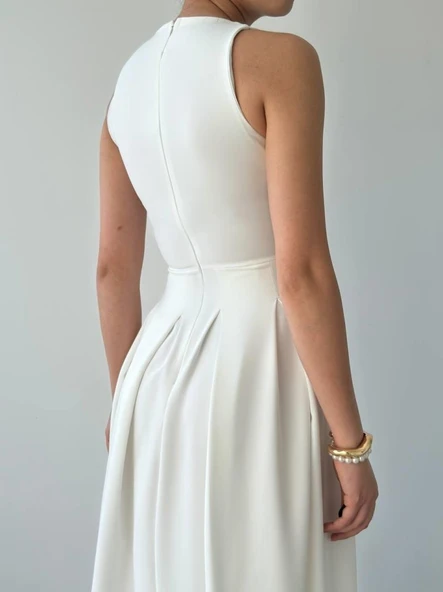 Late Yıldız Detaylı Elbise - Resim 7