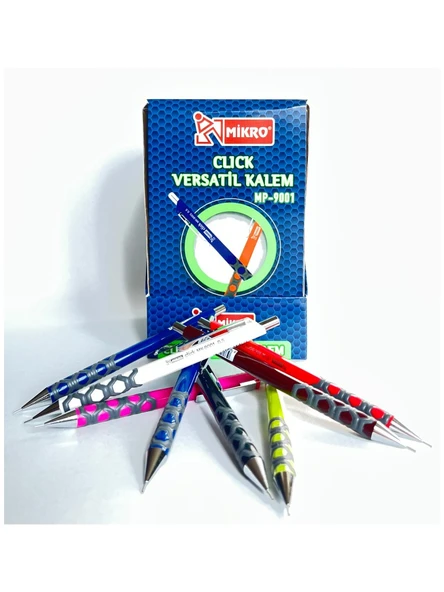 Mikro MK 9001 Kırmızı Renk 0.5 Uçlu Versatil Kurşun Kalem - 2