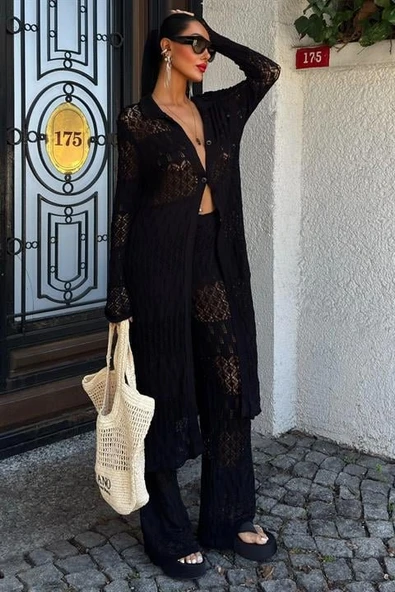 Bridget Ajurlu Uzun Hırka Takım 9881 ürün görseli