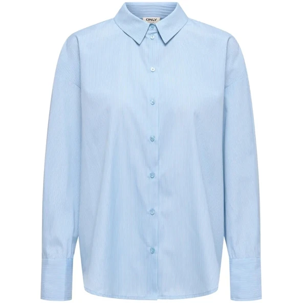 Only 15371244 Kadin Gomlek - Mavi Cizgili ürün görseli