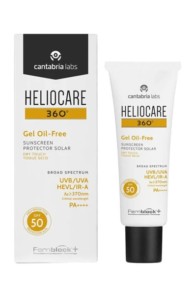 Heliocare 360 Yağsız SPF+50 Jel Güneş Koruyucu 50 ml ürün görseli