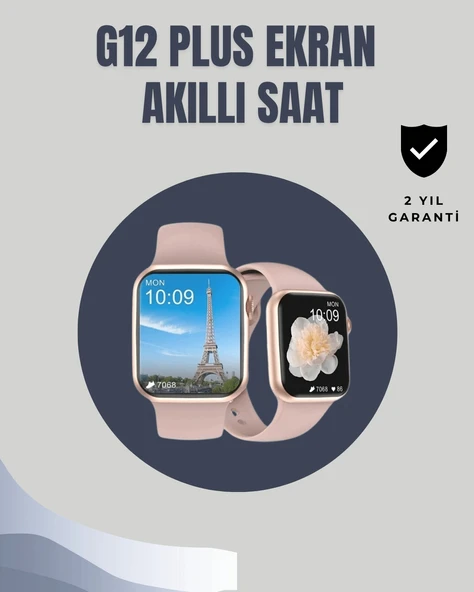 Su Geçirmez Akıllı Saat – 300 mAh Batarya, Sesli Arama, Uyku & Adım Takibi ürün görseli 1