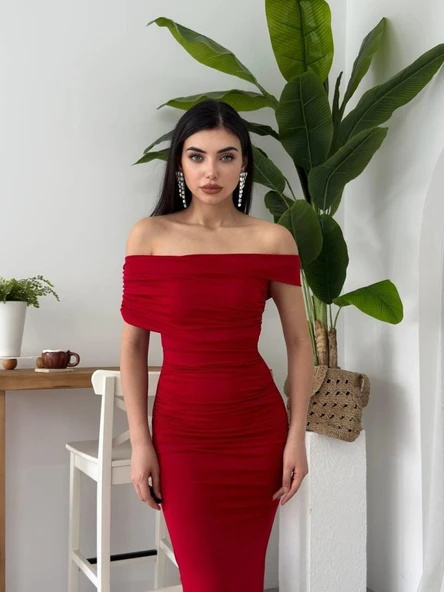 Dron Straplez Elbise ürün görseli