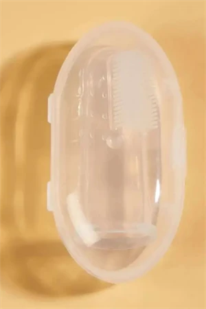 1 Adet-Silikon Evcil Hayvan Parmak Diş Fırçası – Köpek & Kedi Ağız Bakımı, Saklama Kabı Dahil - 4