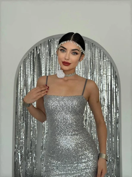 Woxo İp Askılı Elbise - Resim 3