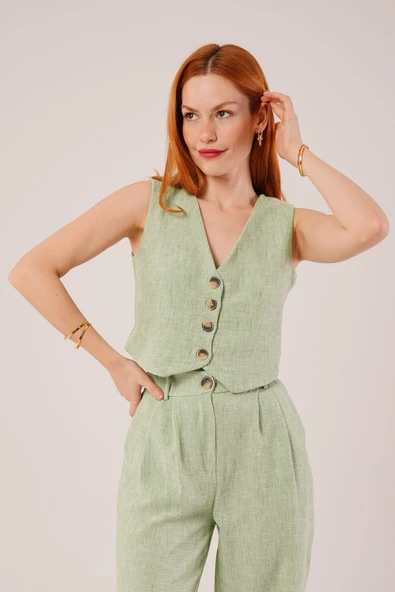 Kırçıllı Desen Yeşil Takım - Resim 4