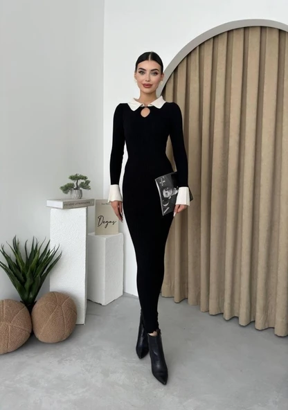 Plauen Triko Elbise - Resim 3