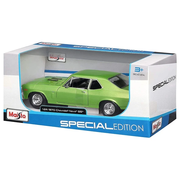 Maisto 1:24 1970 Model Chevrolet Nova SS - 4
