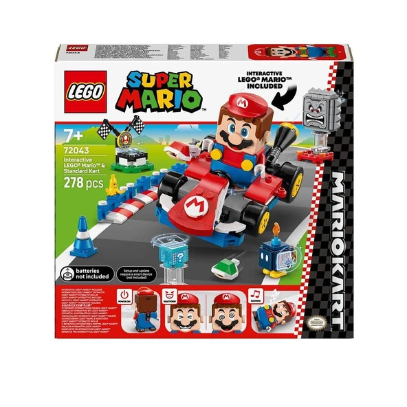 72043 Super Mario - İnteraktif Lego Mario ve Standard Kart 278 parça +7 yaş - 8