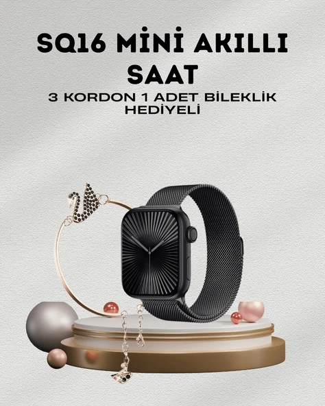 SQ-16 Mini Series 10 – Dokunmatik Akıllı Saat | Kalp Ritmi, SpO2, Uyku Takibi ürün görseli 1