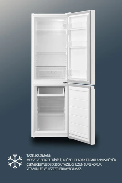 DİJİTSU KOMBİ DBD-250 DBD-250 K BUZDOLABI - Resim 2