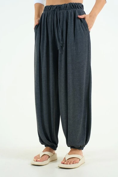 Şalvar Pantolon - Antrasit - Resim 3