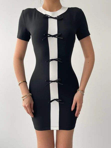 Cazzie Fiyonk Detaylı Elbise - Resim 2