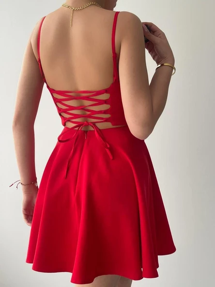 Pole İp Askılı Elbise - Resim 6