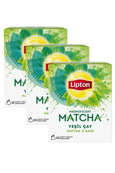 Lipton Matcha Mint 22,5 gr X 3 Adet