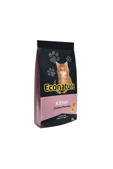 Econature Tavuklu Yavru Kedi Maması 15 Kg ürün görseli