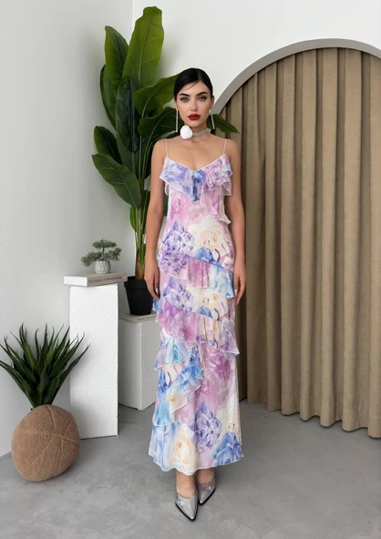 Pivara İp Askılı Elbise - Resim 3