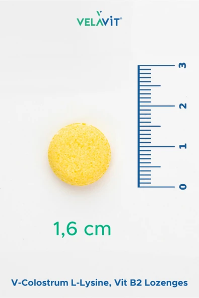 Velavit V- Colostrum With L-lysine Vitamin B2 Lozenges 15 Pastil - Resim 3