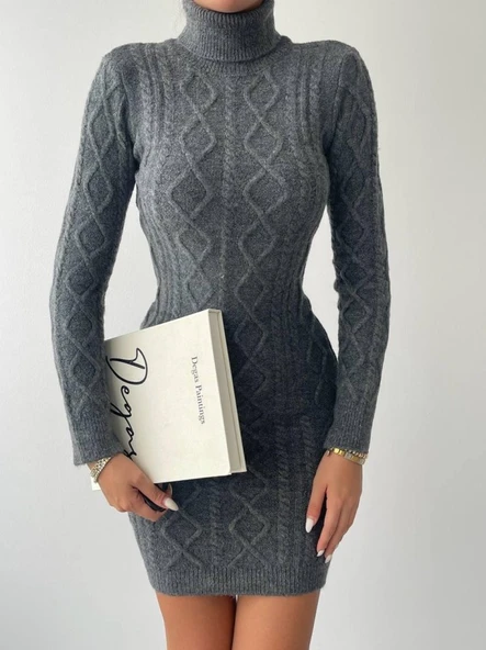 Livorna Boğazlı Mini Elbise - Resim 2