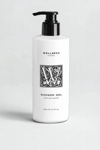 Wellness Exclusive White Tea & Apricot Shower Gel 380 ml – Beyaz Çay ve Kayısı Özlü Duş Jeli