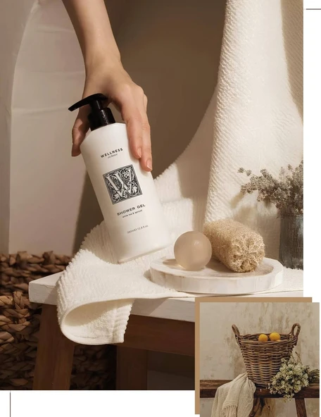 Wellness Exclusive White Tea & Apricot Shower Gel 380 ml – Beyaz Çay ve Kayısı Özlü Duş Jeli - 3