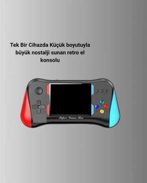 Çocukluğunuzun Oyunları Tek Cihazda – 500 Oyunlu El Konsolu - Resim 2