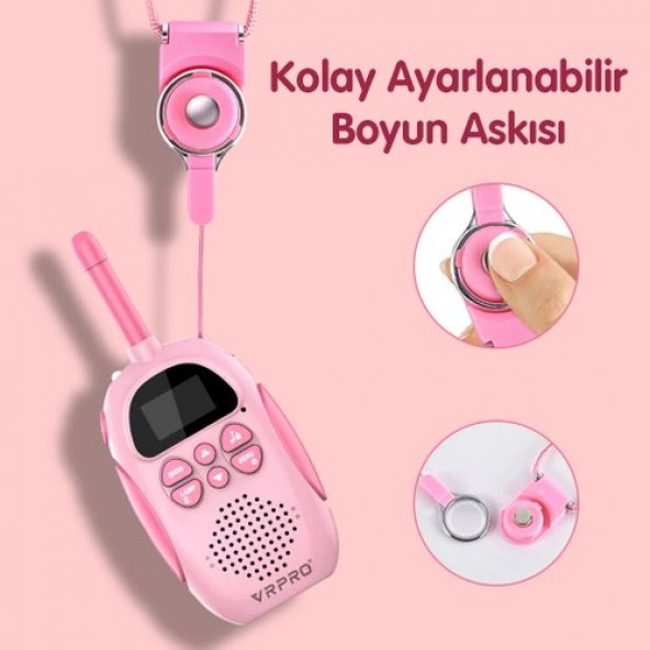 Vrpro 3km Menzilli 2 Yönlü Konuşma Wireless Bebek Telsizi Açık Mavi ProBaby2 - 5