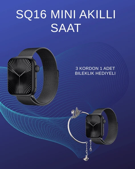 SQ-16 Mini Series 10 Akıllı Saat | Spor Modları, Bildirim ve Müzik Kontrolü ürün görseli 1