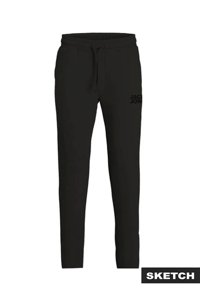 Jack & Jones Erkek Siyah Eşofman Alti 12290437 - Resim 3