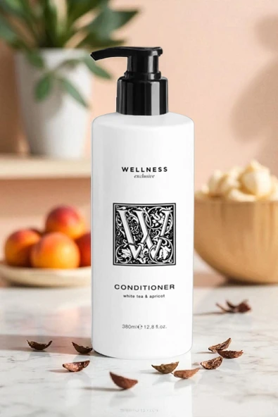 Wellness Exclusive White Tea & Apricot Conditioner 380 ml – Beyaz Çay ve Kayısı Özlü Saç Bakım Kremi - 4