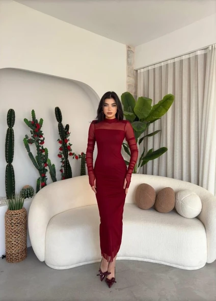 Visa Tül Elbise - Resim 6