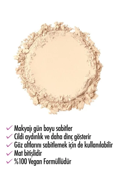 NYX Professional Makeup Mini Transparan Pudra - High Definition Finishing Powder Mini - Banana - 4