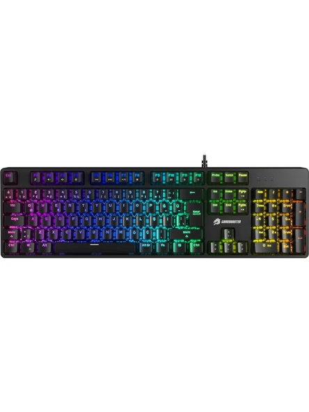 GameBooster G24B Enigma Rainbow Aydınlatmalı Red Switch Mekanik Siyah Oyun Klavyesi - 1