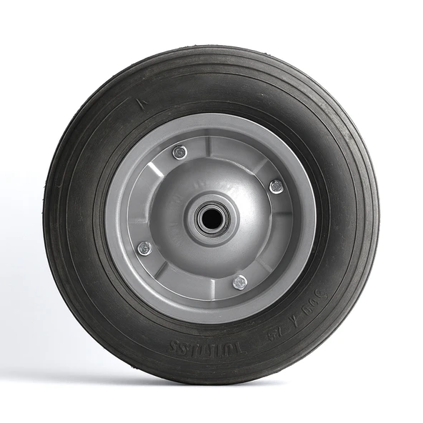 Metal Jantlı Bilyalı Dolgu Teker Patlamaz Tekerlek El Arabası Yük Taşıma İçin Dayanıklı Yedek Teker - Resim 6