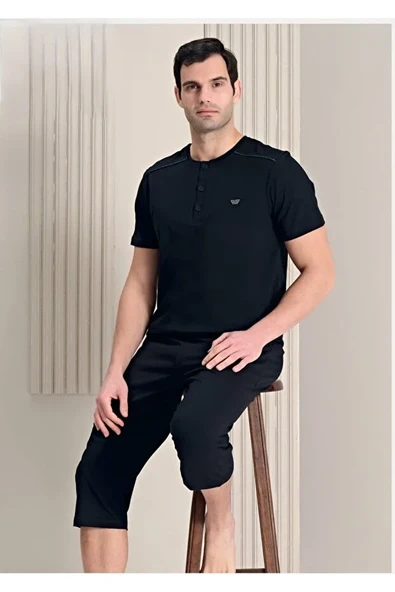 Füme Erkek Pijama Takımı L  Beden ürün görseli 1