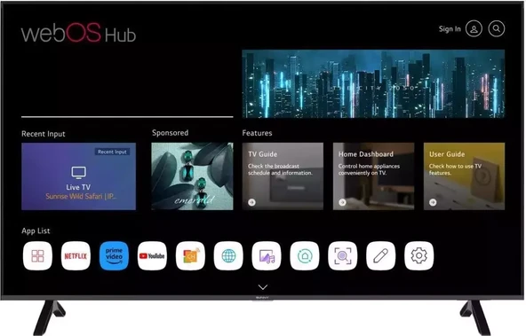 Sunny SN65FMN252 Frameless 4K Ultra HD 65" 165 Ekran Uydu Alıcılı webOS Smart LED TV - 1