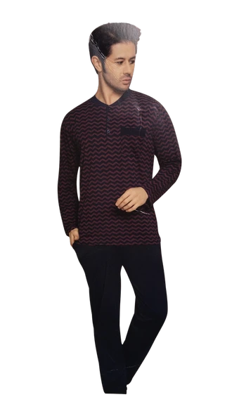 Lacivert Erkek Pijama Takımı XXL  Beden