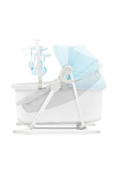 Kinderkraft Unımo Up 5i 1 Arada Ana Kucağı Blue, Sallanan Bebek Koltuğu, Bebek Yatağı, Yenidoğandan - Resim 4