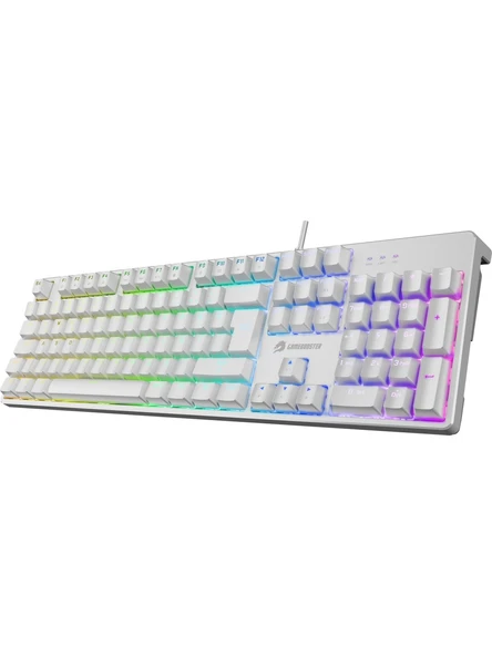 GameBooster G24W Enigma Rainbow Aydınlatmalı Red Switch Mekanik Beyaz Oyun Klavyesi - Resim 2