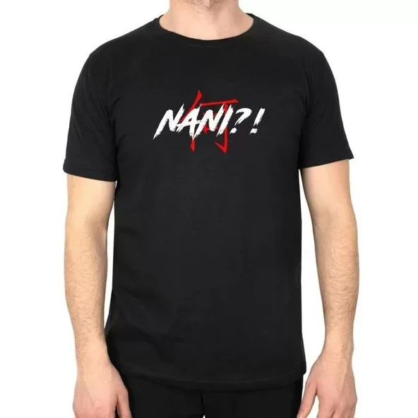 Unisex Bisiklet Yaka Baskılı Oversize T-Shirt - Siyah ürün görseli