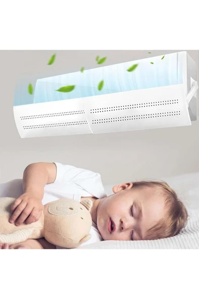 Ayarlanabilir Delikli Klima Hava Yönlendirici 58-105 CM Klima Çarpması Siperliği Aparatı - 1