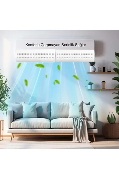 Ayarlanabilir Delikli Klima Hava Yönlendirici 58-105 CM Klima Çarpması Siperliği Aparatı - 2